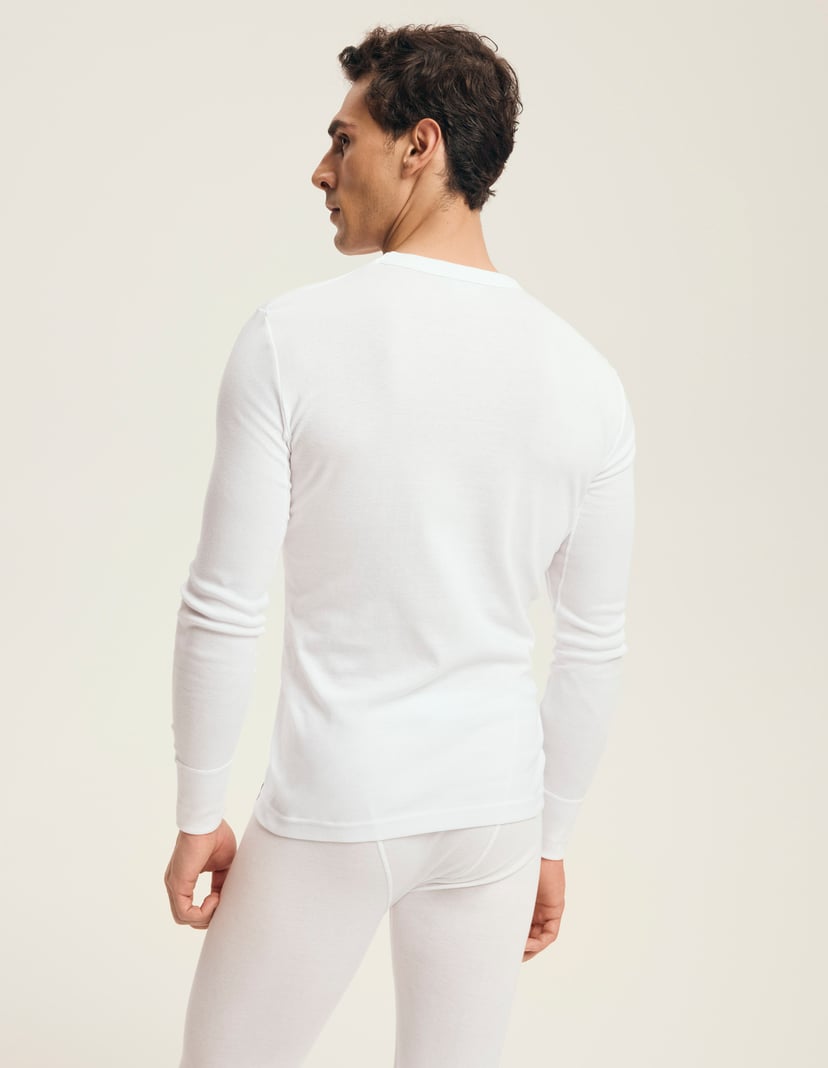 Cotton long-sleeved T-shirt White 3
