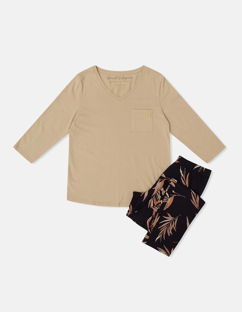 Piżama Garden beżowy 6