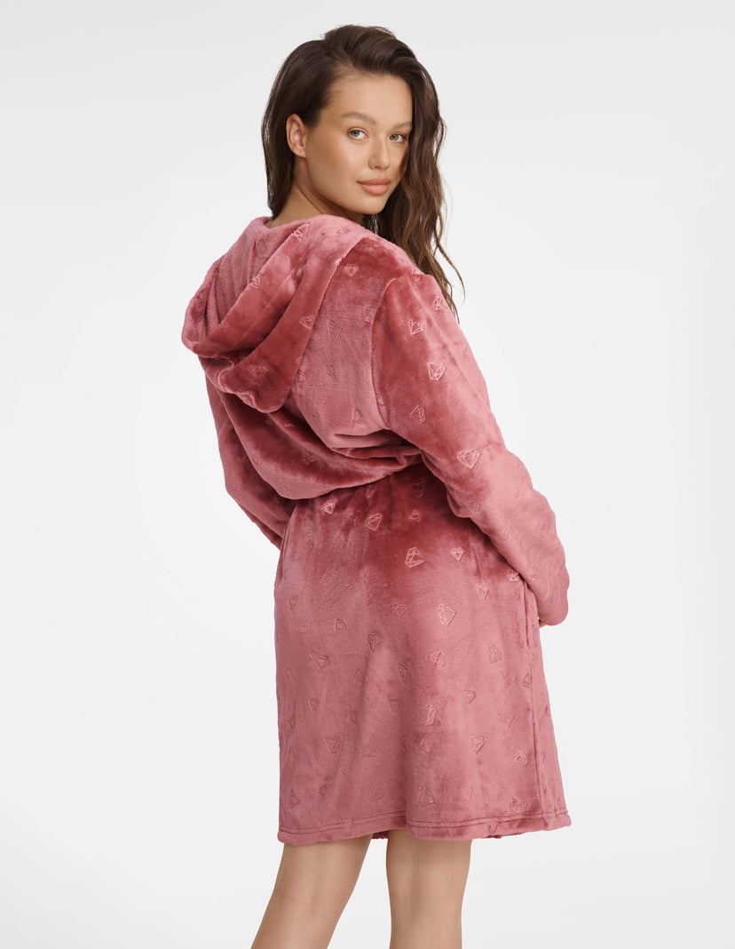 Szlafrok Glossy różowy 4