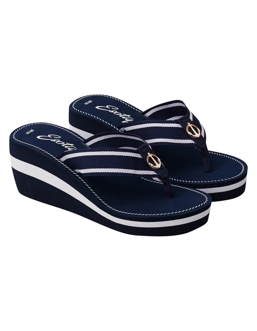 Strandschuhe Louise Navy-Blau 2