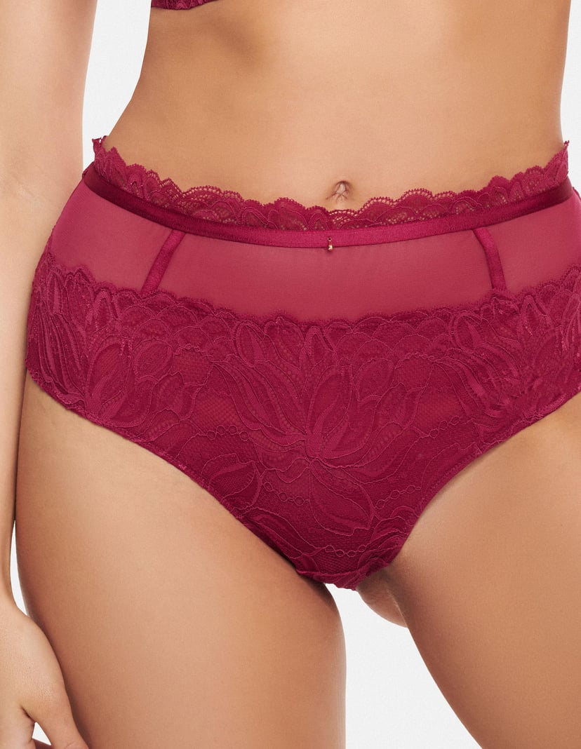 Höschen mit hoher Taile Alloure Rotwein 3