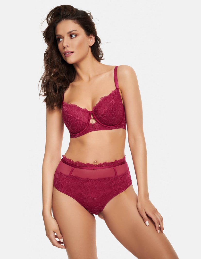 Höschen mit hoher Taile Alloure Rotwein 5