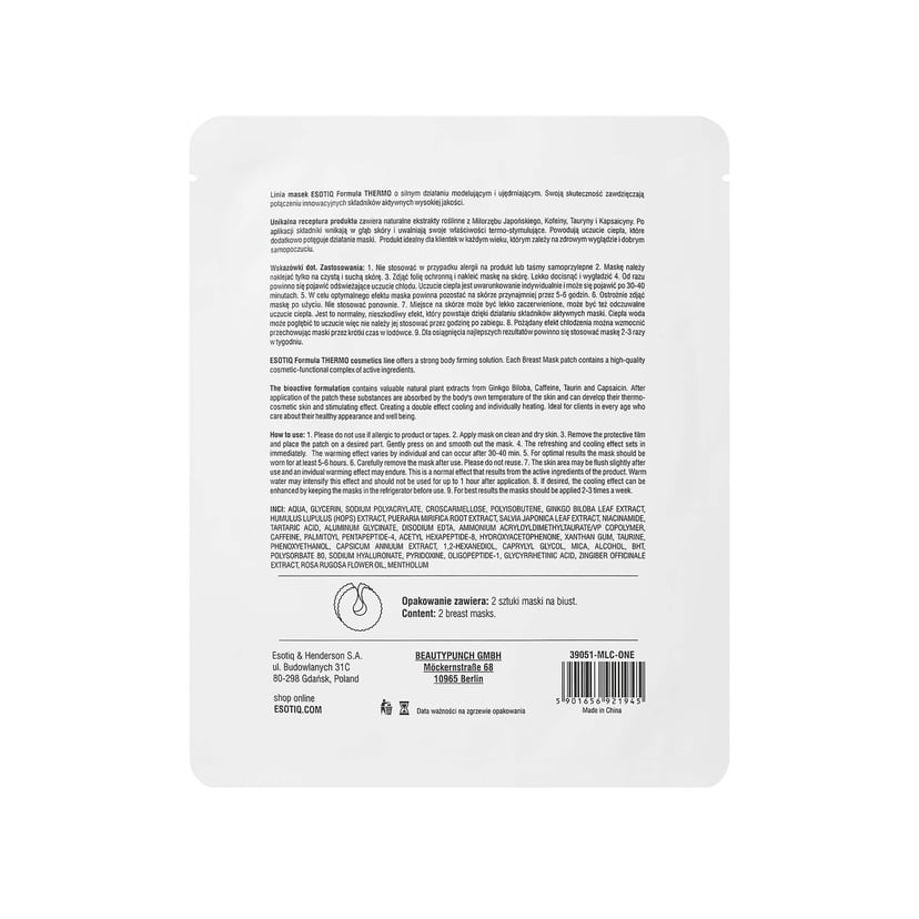 Maska na biust Thermo multi 2