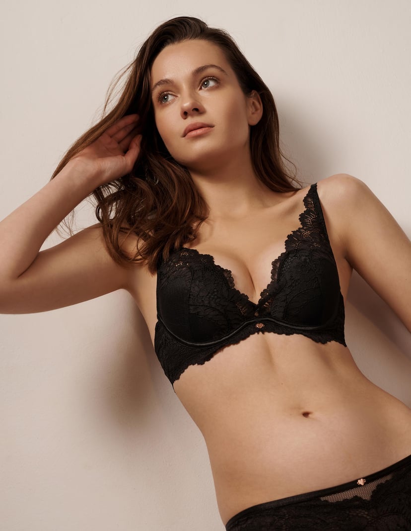PUSH-UP BRA Sweetheart Black 1
