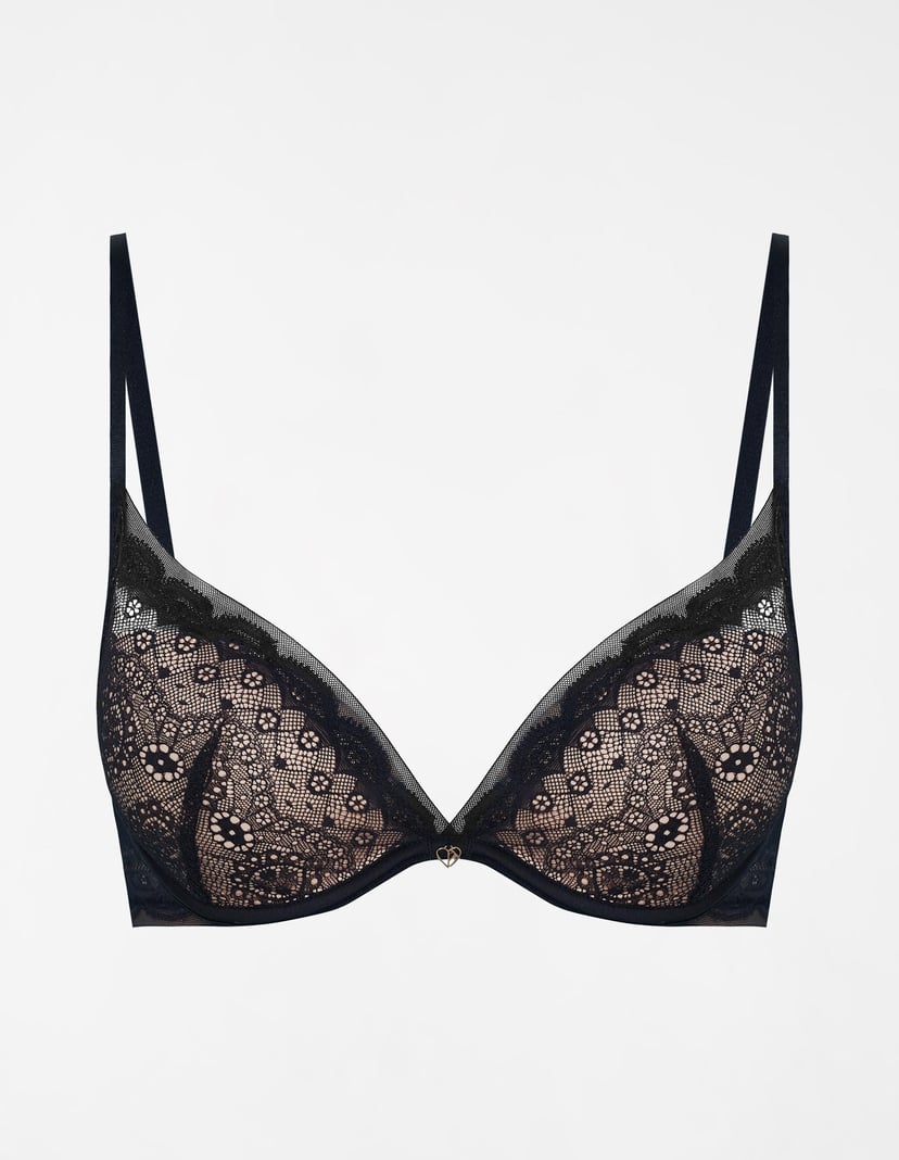 Biustonosz push-up Sweety czarny 6