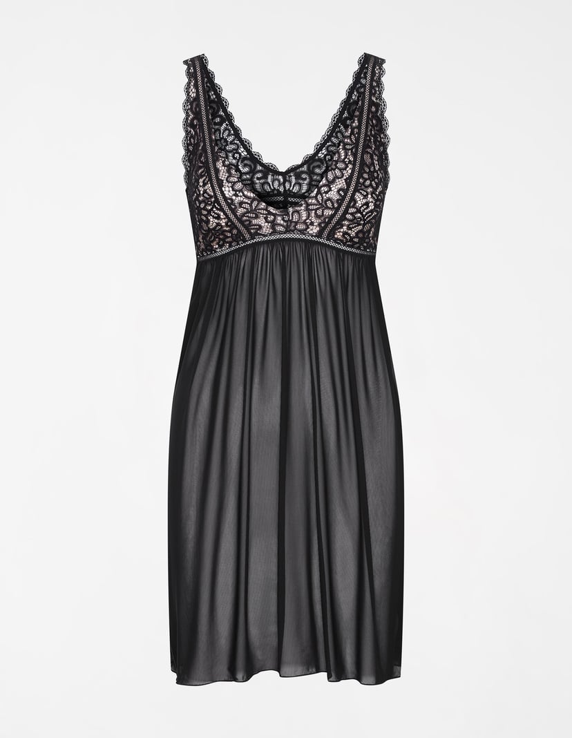 Nightdress Paula black and gold 6