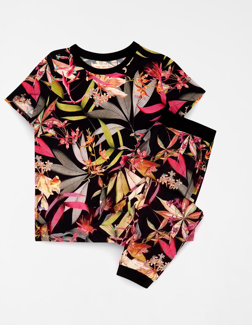 ПІЖАМА Wildflower Чорний 5