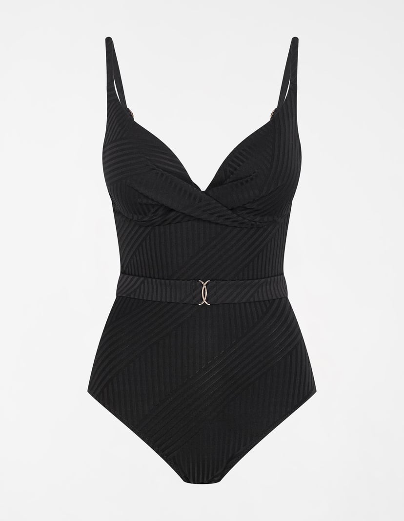 Strój plażowy jednoczęściowy Vibe czarny 6