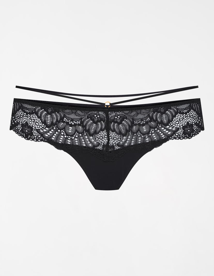 Thongs Sessy black and gold 6