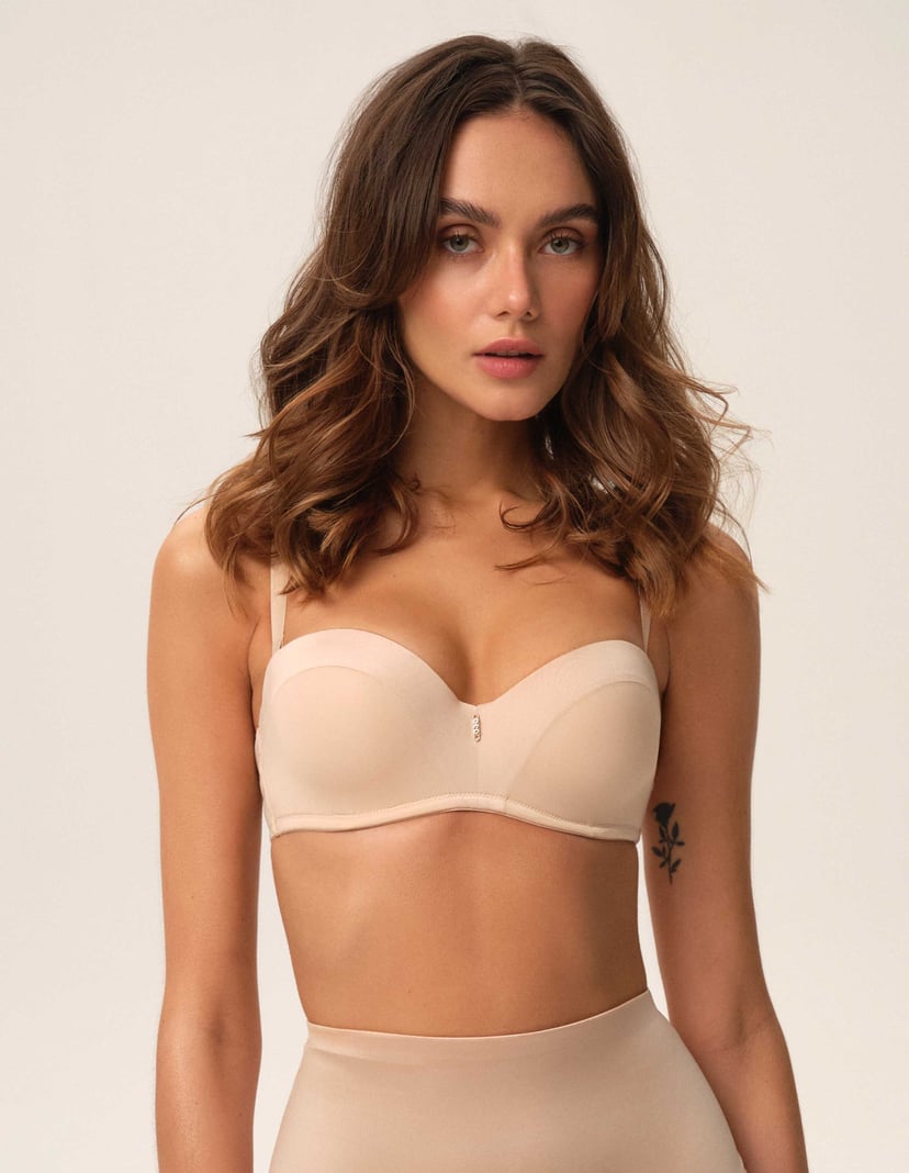 Biustonosz push-up Ondrea beżowy 1