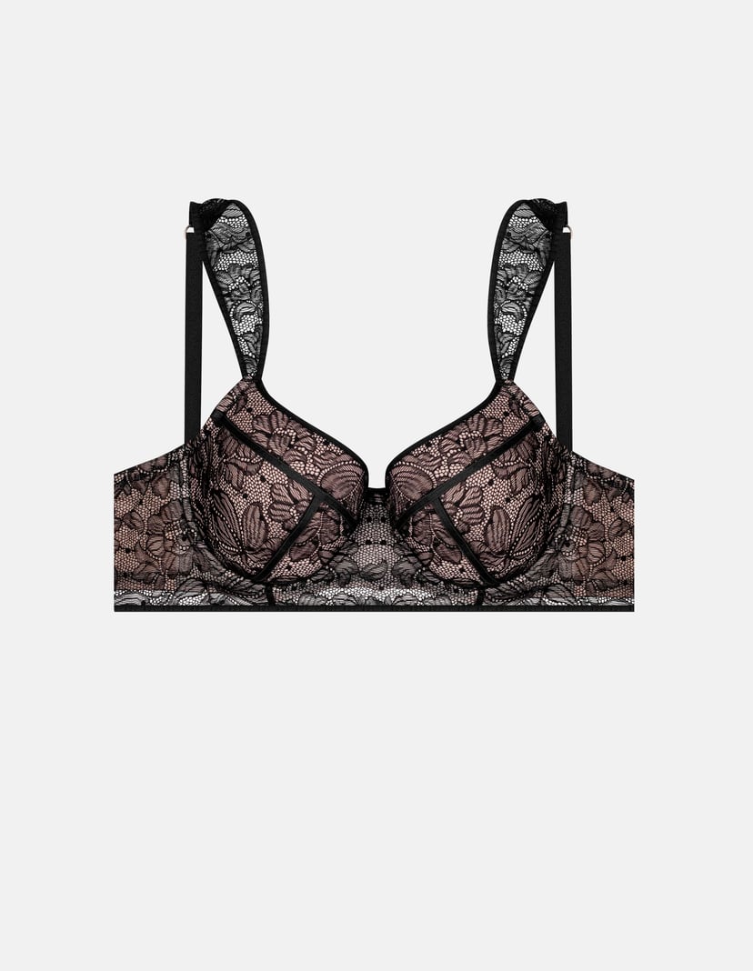Padded bra Nikola black and gold 6