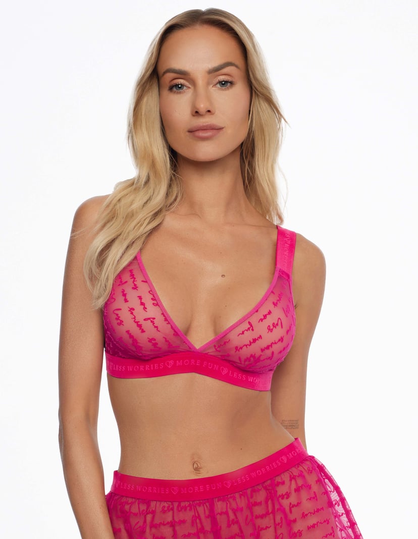 Triangle bra Naomy pink 1