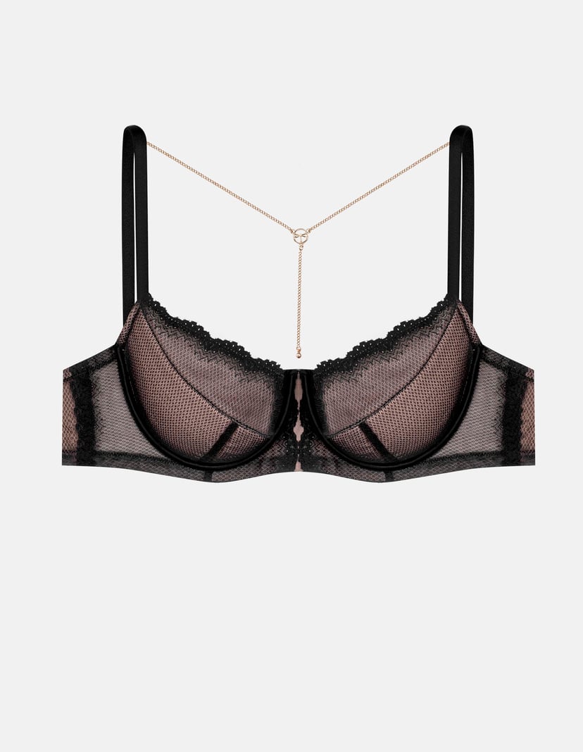 Semi-padded bra Notice black and gold 6