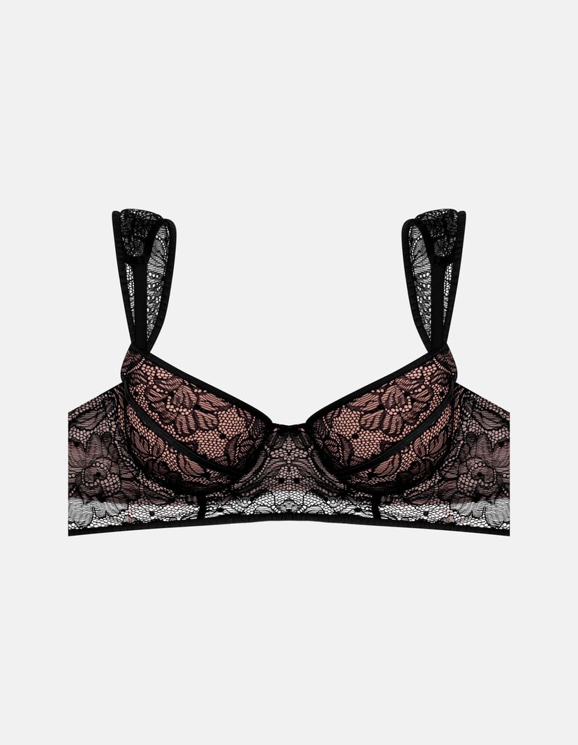 Push-up bra Nikola black and gold 6