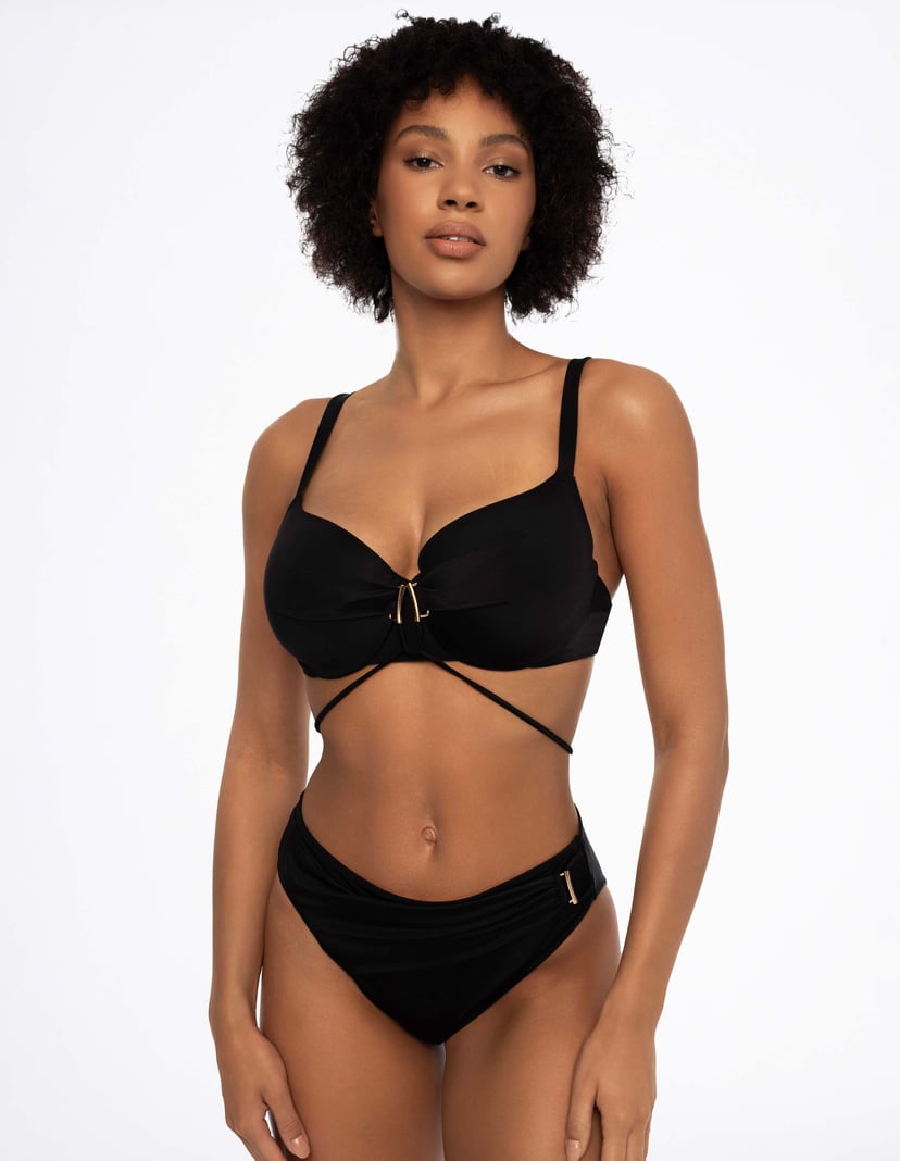 High-waisted bikini bottoms Thea Black 5