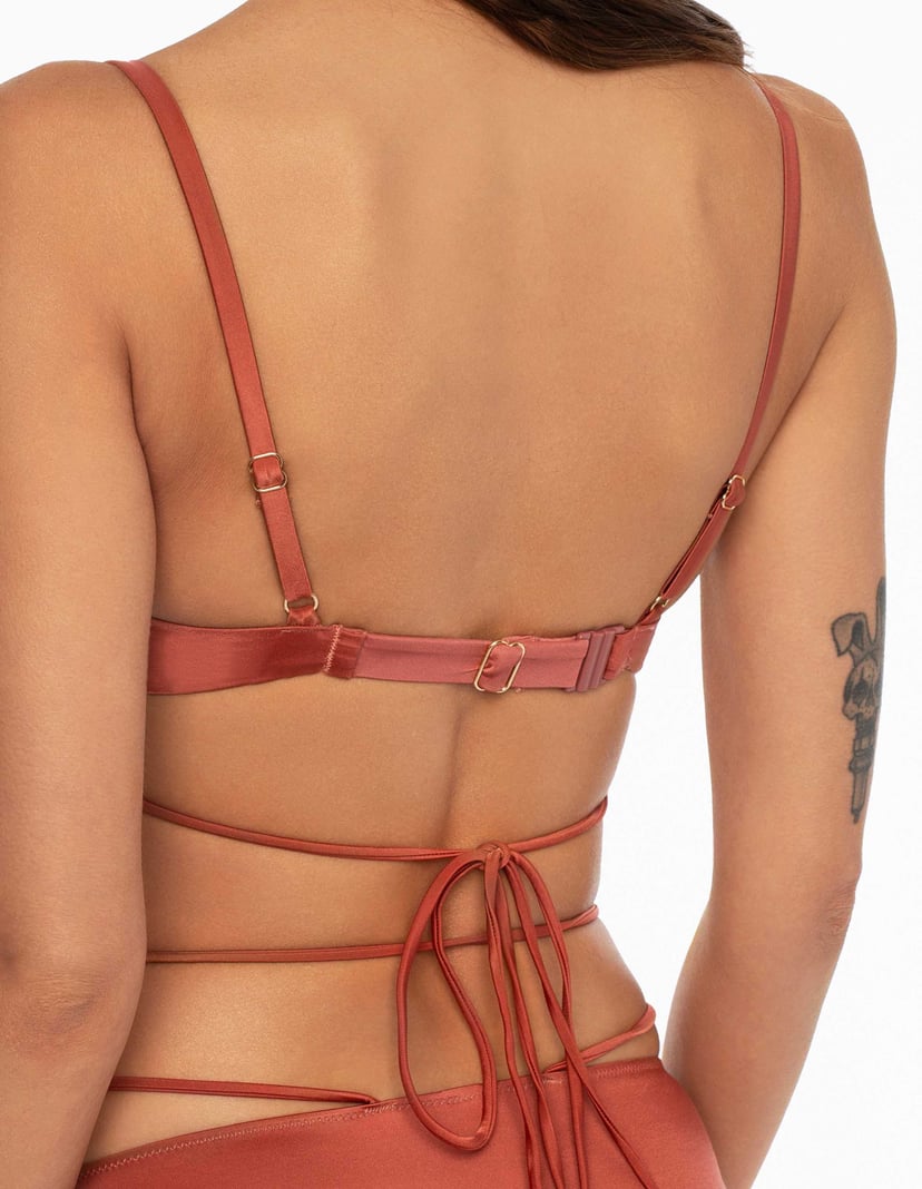 Bikini top push-up Thea brown 4