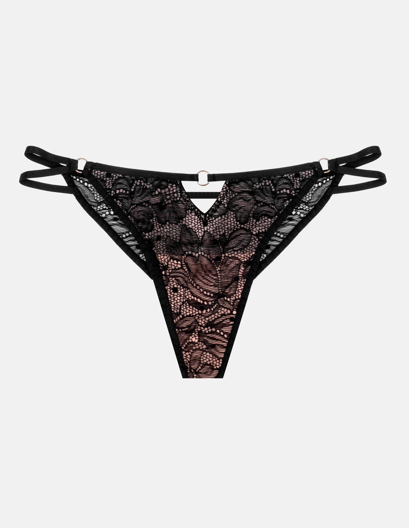 Thongs Nikola black and gold 6
