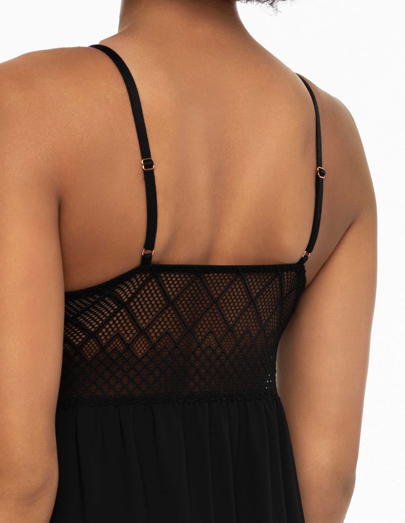 Nightgowns Hannah black and gold 4