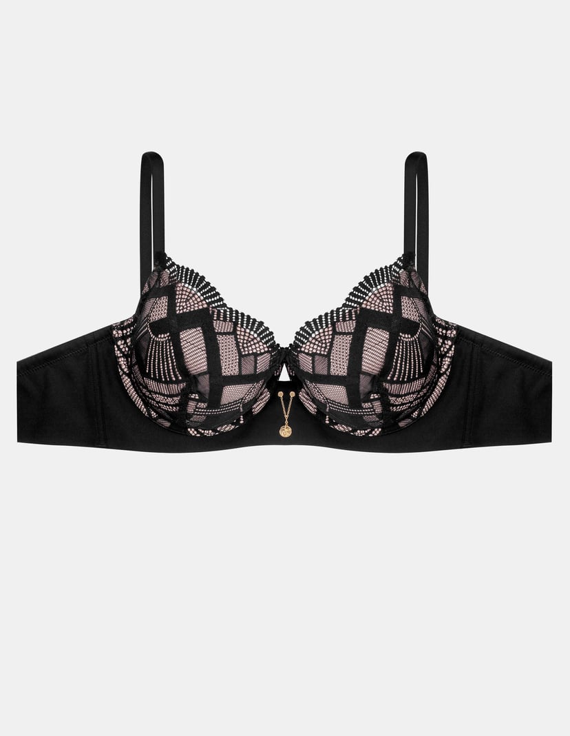 Push-up bra Intro black and gold 6
