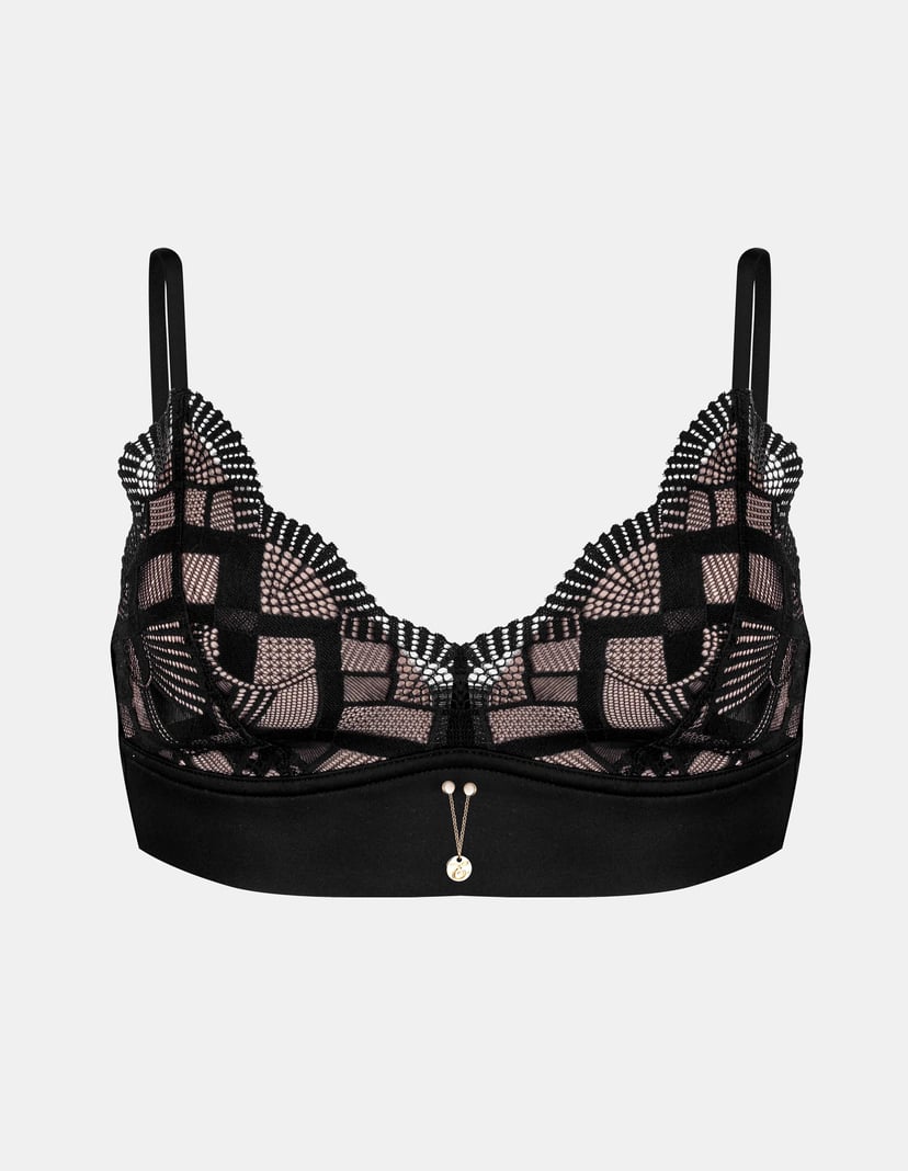 Triangle bra Intro black and gold 6