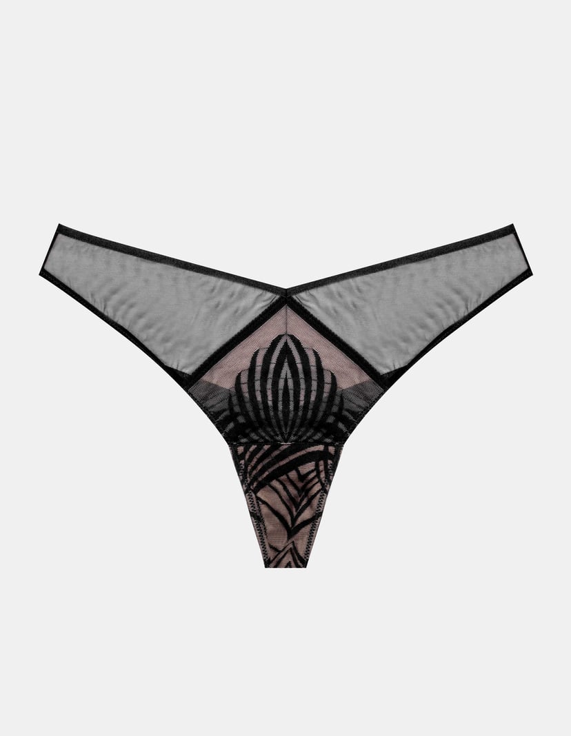 Thongs Nacre black and gold 6