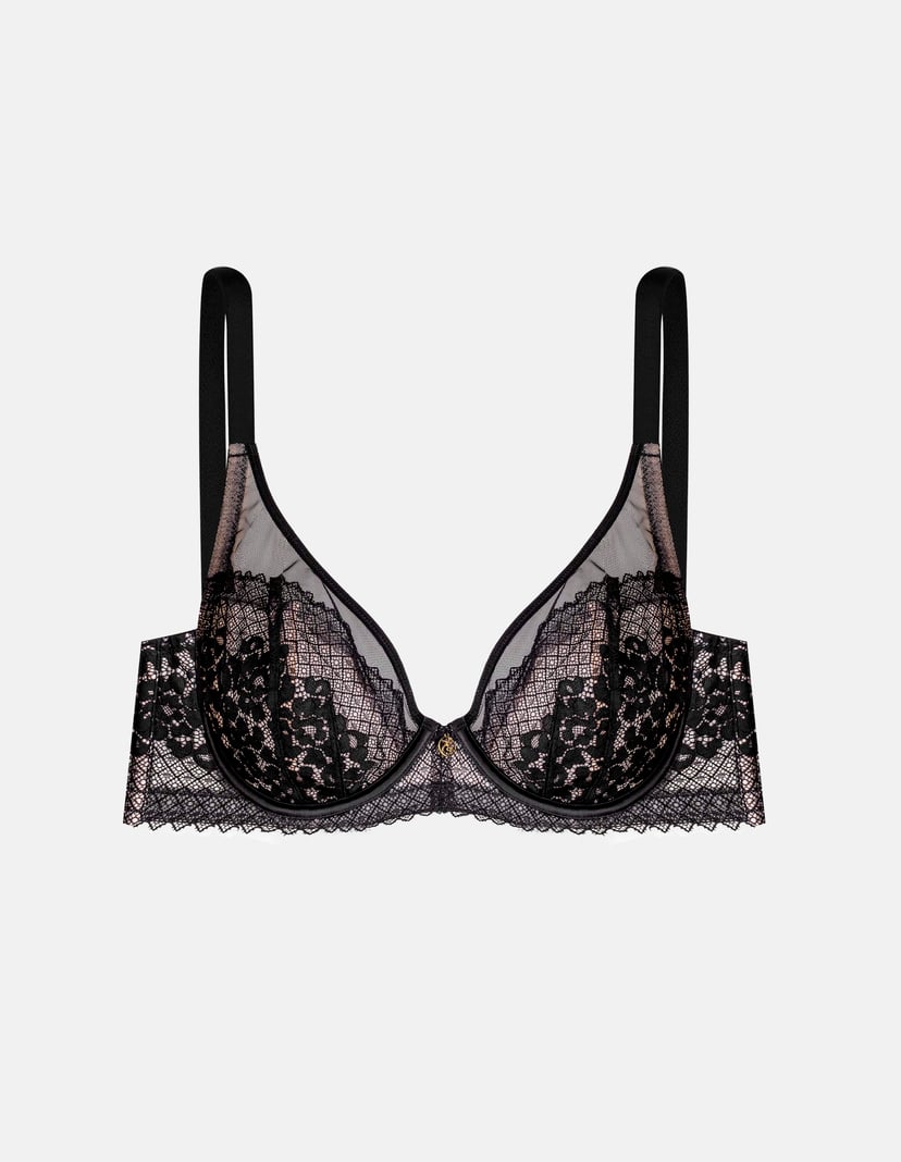 Soft bra Nickita black and gold 6