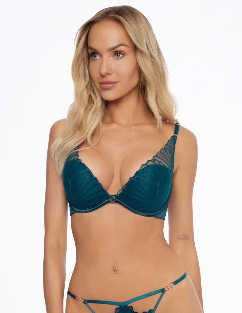 Push-up bra Nugat dark green 1