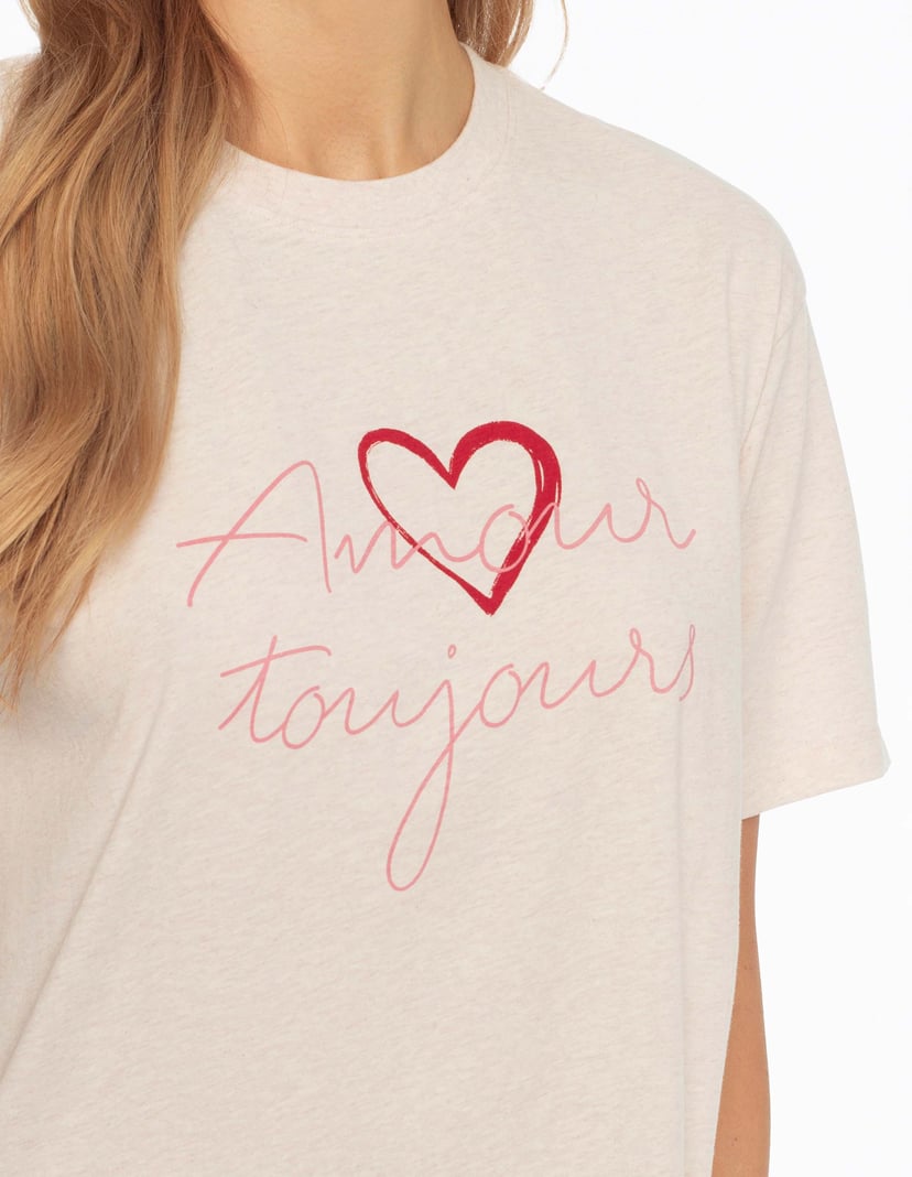 Piżama Amour różowy 2