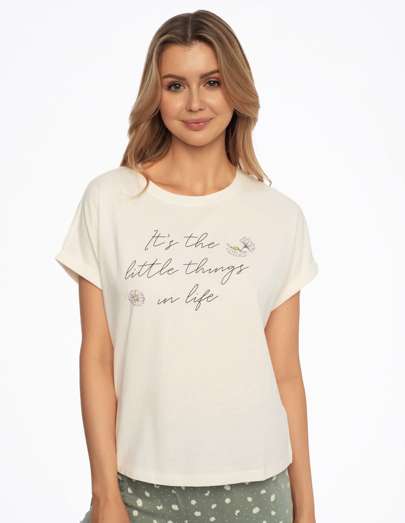 Piżama Adore kremowy 2