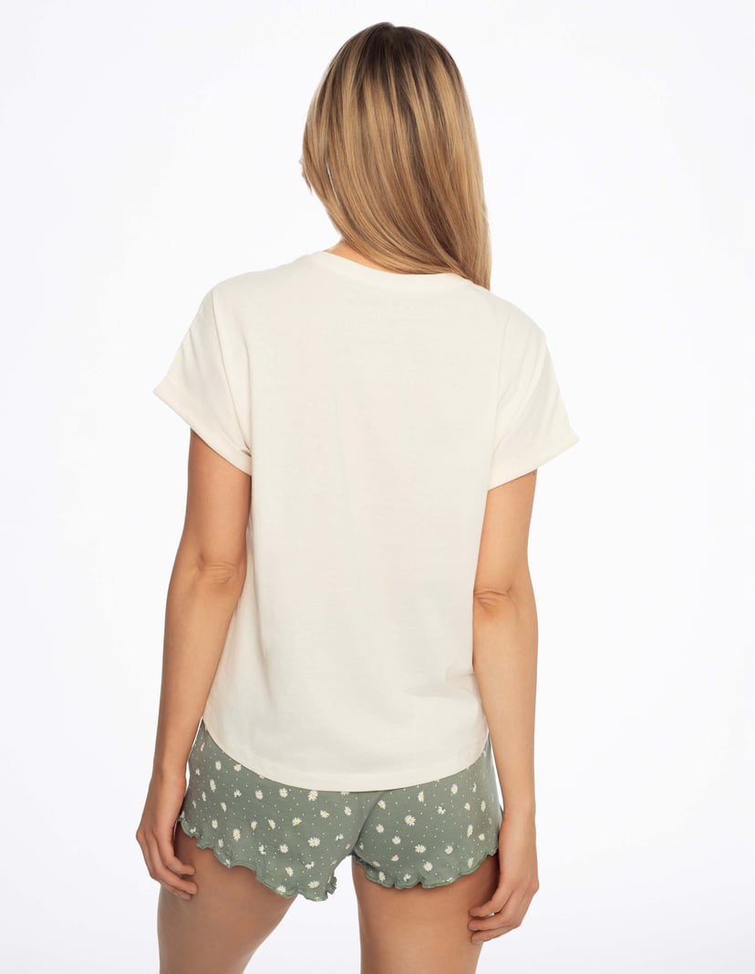 Piżama Adore kremowy 5