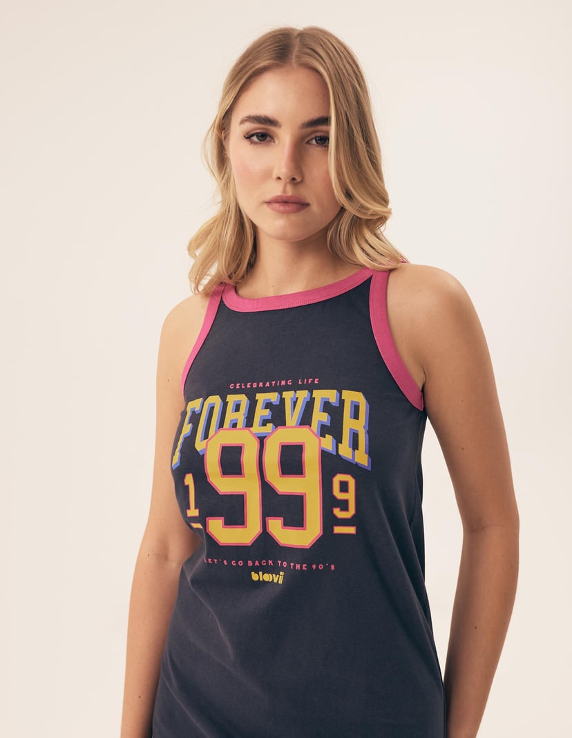 Koszula nocna Bloovii Forever темно-синій 2