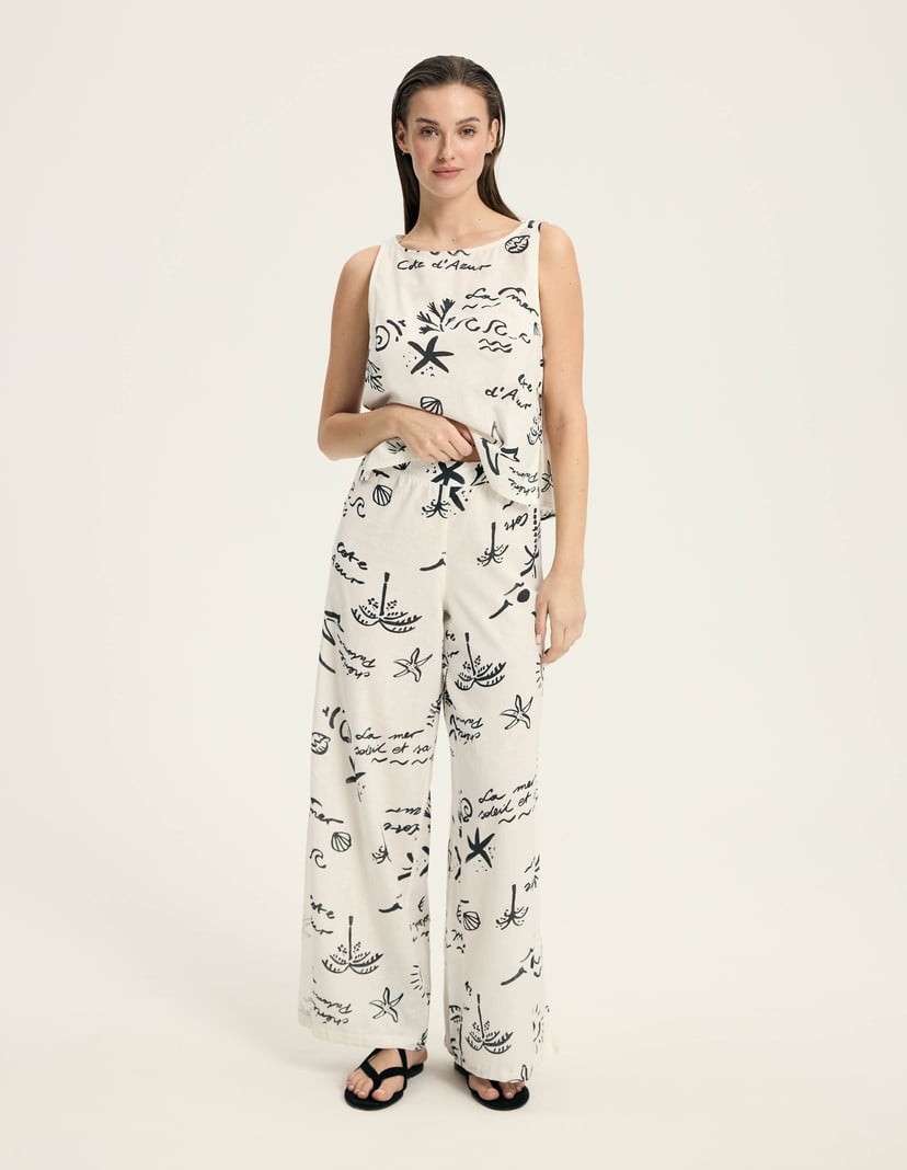 Spodnie Azzurro кремовий 2