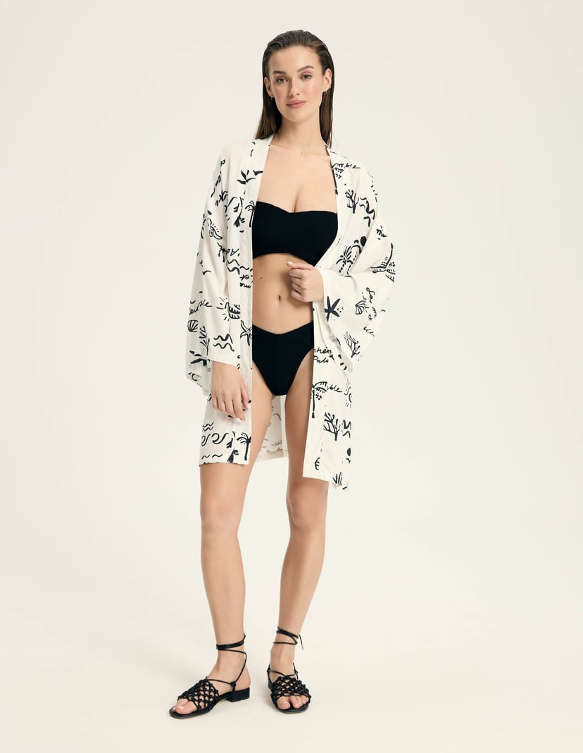 Beach robe Azzurro cream 8