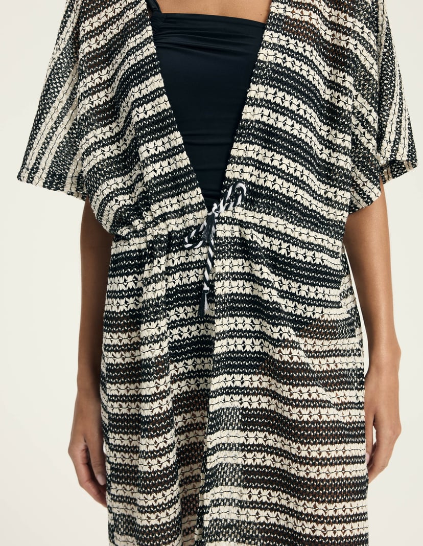 Beach robe Felicita Black 2
