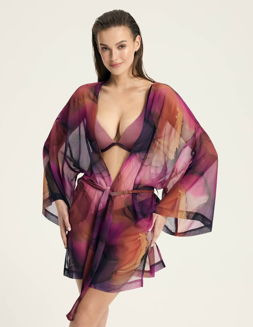 Beach robe Tango Violet 3