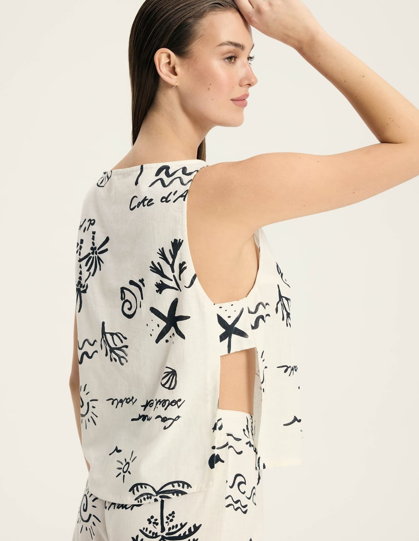 Top Azzurro cream 3