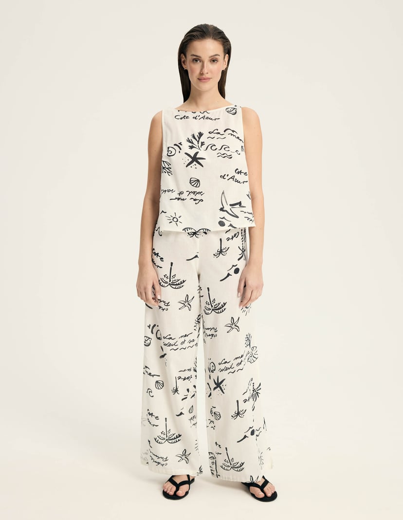 Top Azzurro cream 6