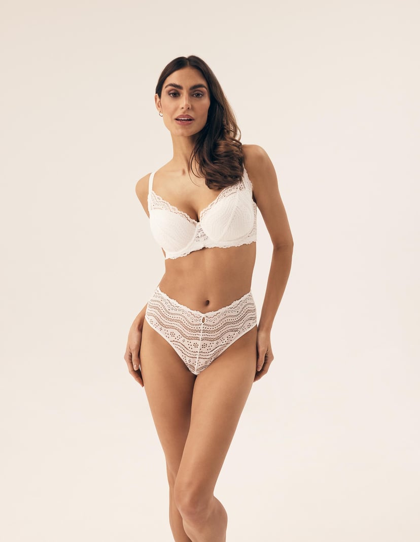 High-waisted panties Bogna White 1
