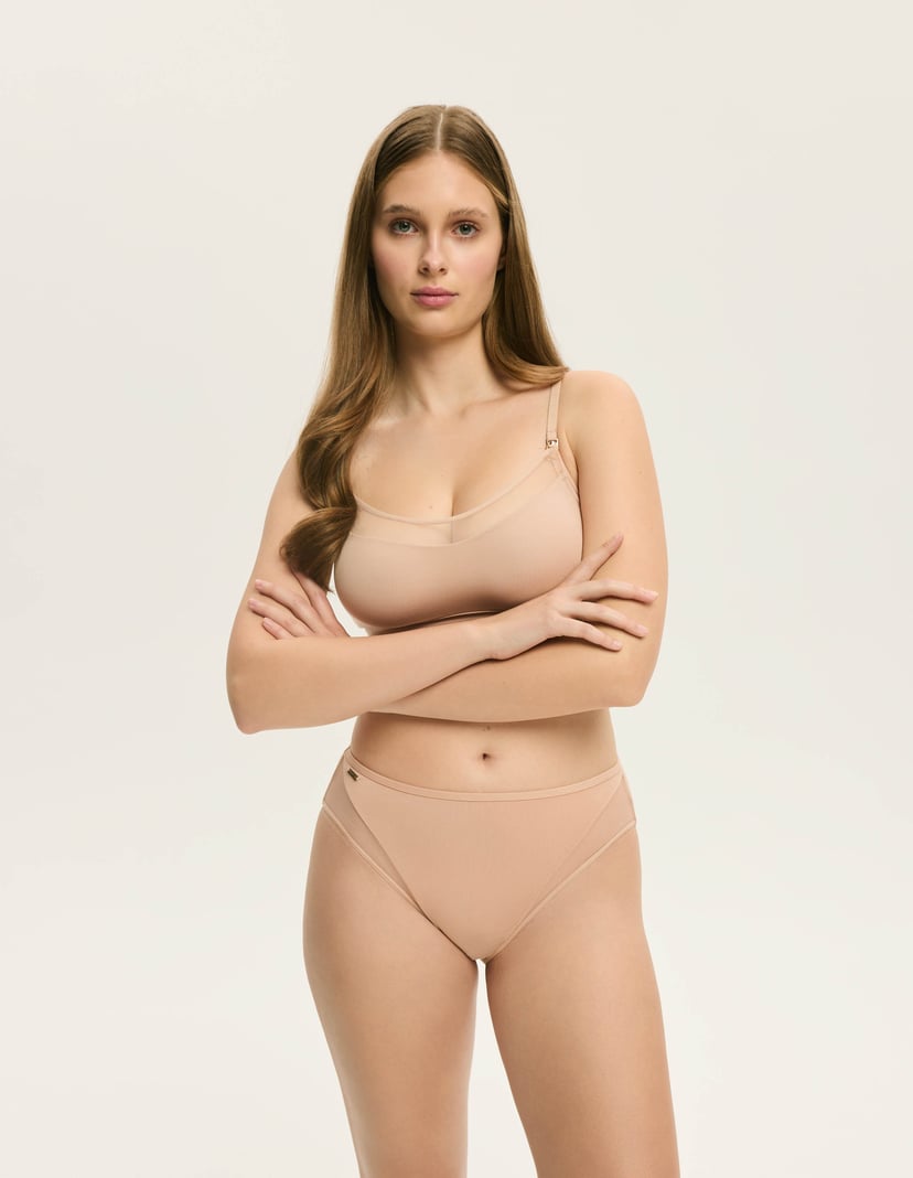 High-waisted panties Blissy Beige 1