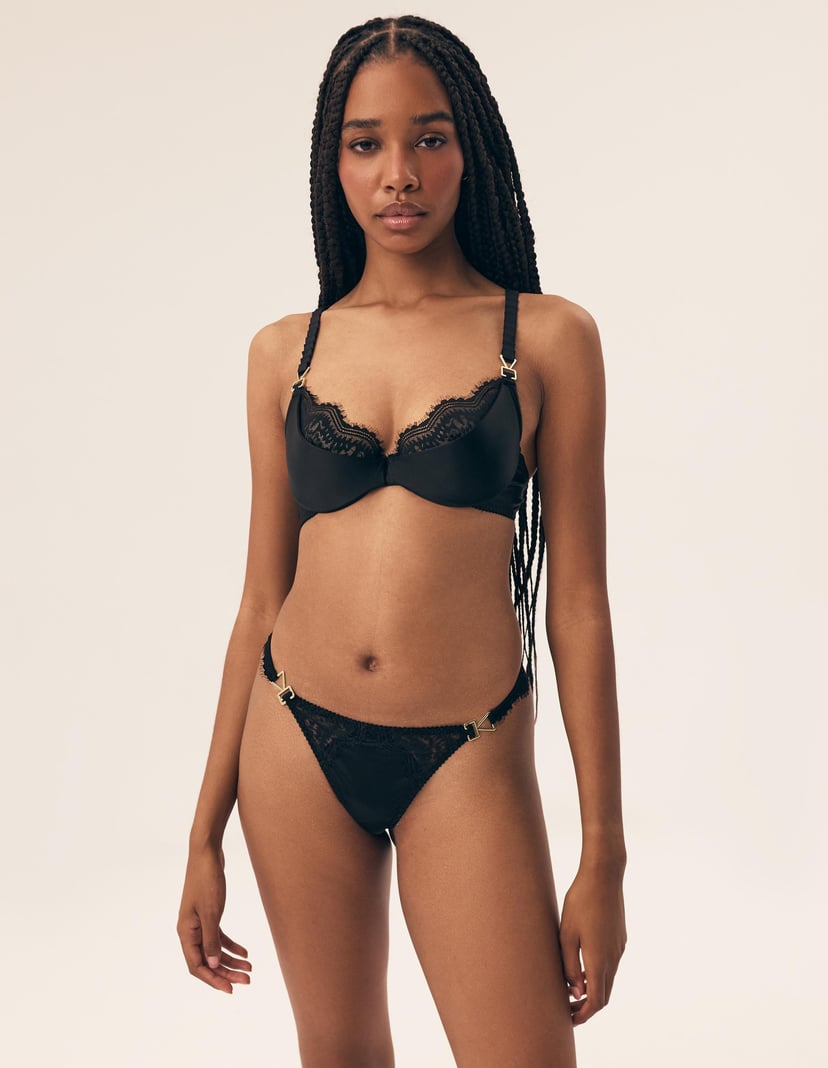 Semi-padded bra Brillant Black 4