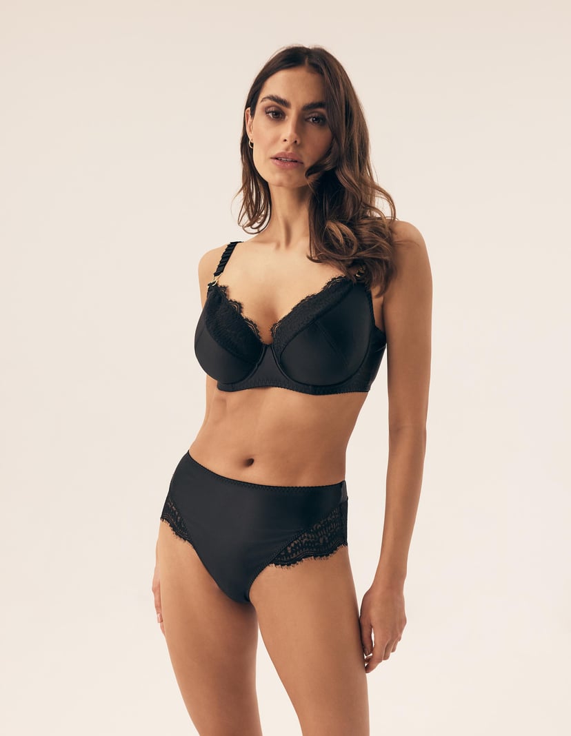 High-waisted panties Brillant Black 1