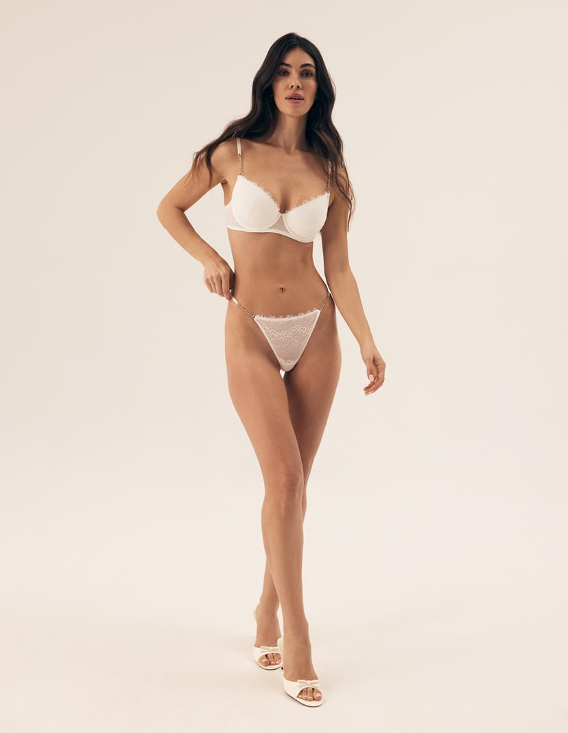 Stringi Bonjour Eva Minge x Esotiq biały 4