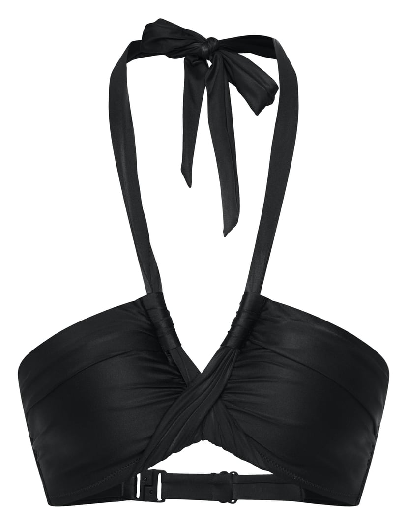 Góra od bikini bandeau Truffle czarny 7
