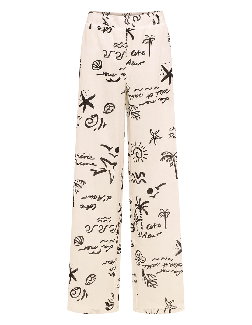 Spodnie Azzurro кремовий 7