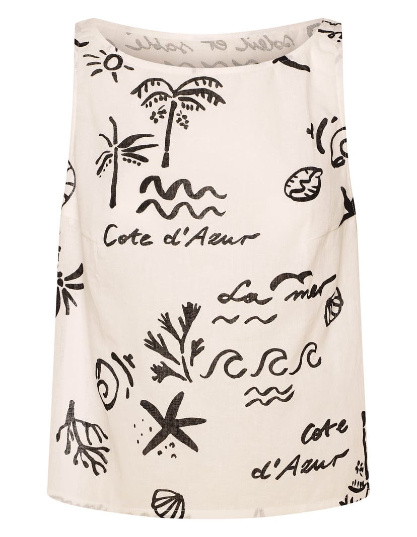 Top Azzurro cream 7