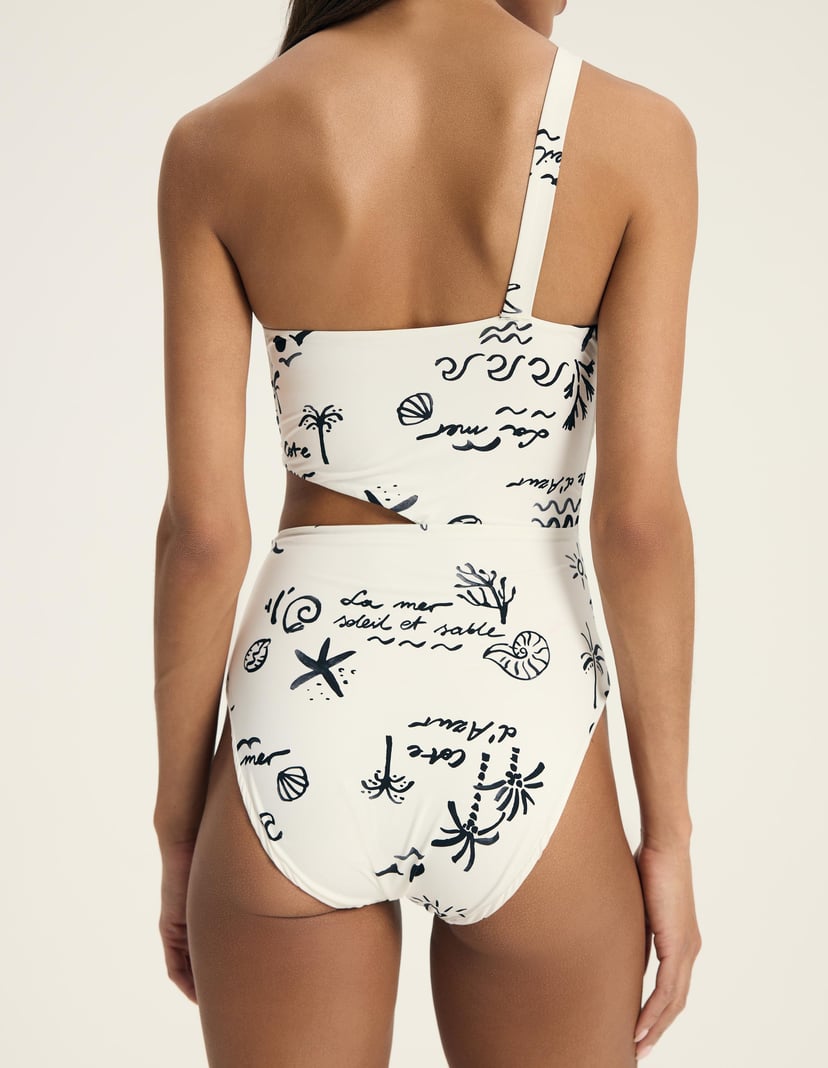 Strój plażowy jednoczęściowy Firenze кремовий 4