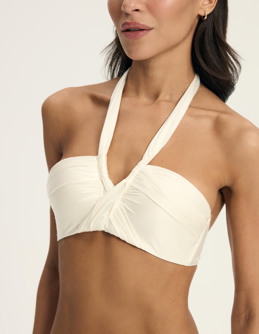 Góra od bikini bandeau Truffle kremowy 2