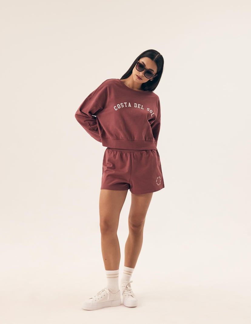 Ladie's set Nimes maroon 1