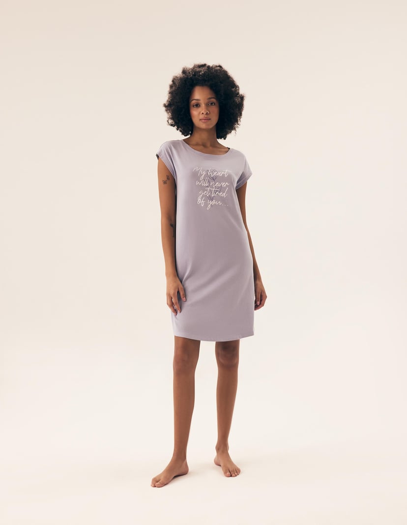 Koszula nocna Naturaleza fioletowy 3