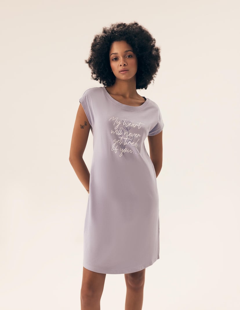 Koszula nocna Naturaleza fioletowy 1